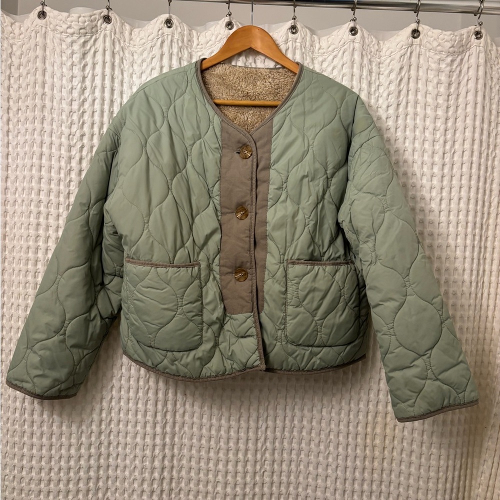 Quilted liner cropped Jacket